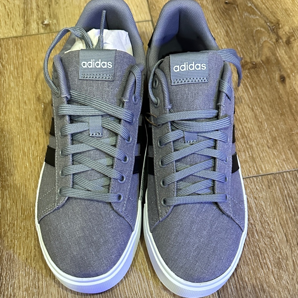 Adidas Gray and Black Casual Sneakers brand new